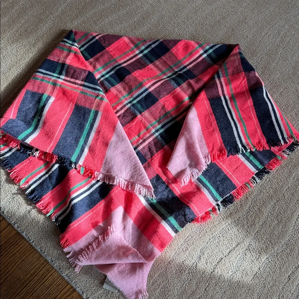 J. Crew Wool Blend Asbury Plaid Scarf‎
